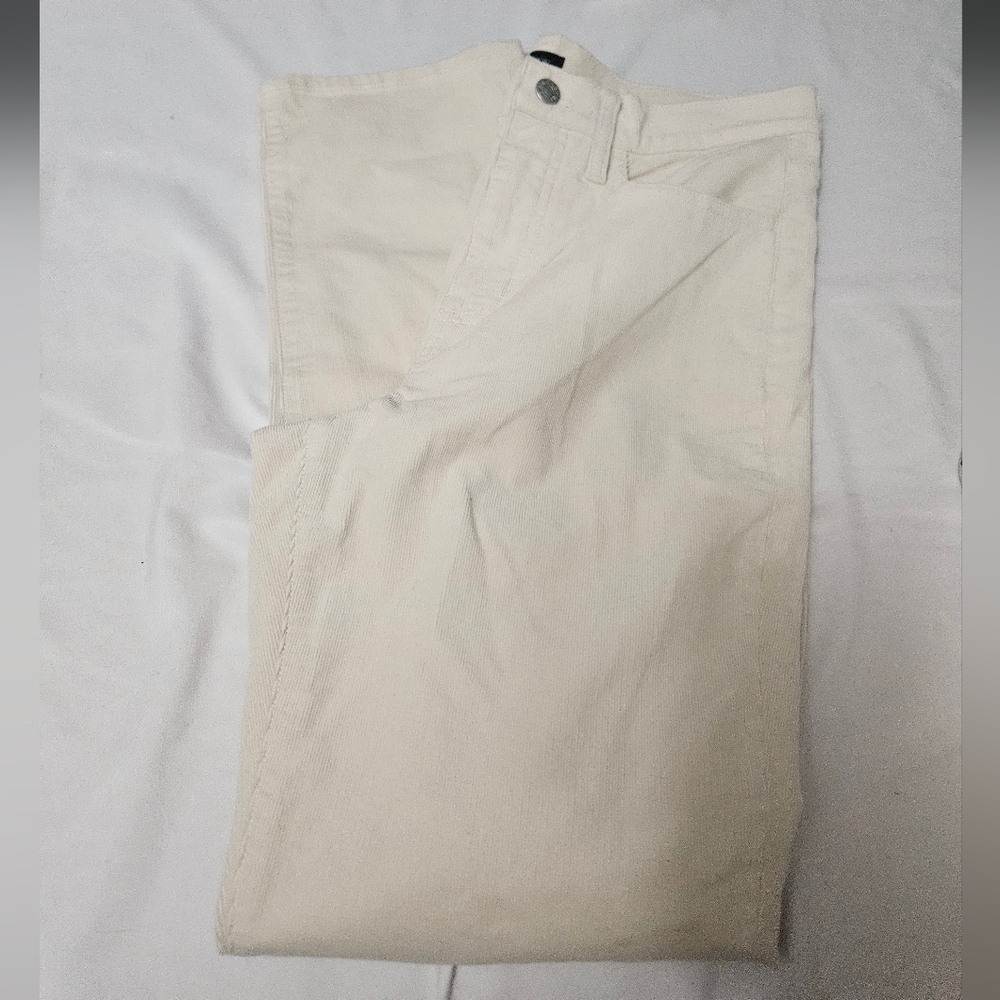 J.crew Y2k Core Corduroy Cream Straight Leg High Rise Pants Size 28!